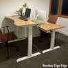 Desky Dual Ergo Edge Sit Stand Desk-Bamboo-47.2" x 29.5" - Desky Canada