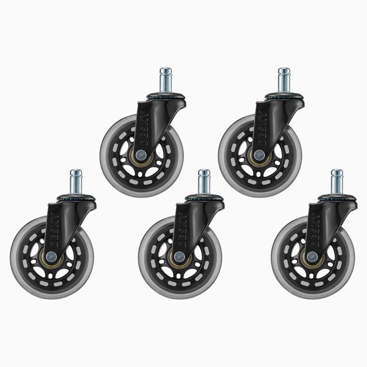 Side view rubber wheels