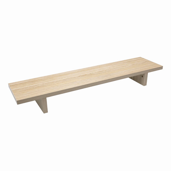 Desky Minimal Monitor Stand in Classic Oak Laminate