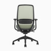 Green coilflex ergonomic chair with no headrest - Desky