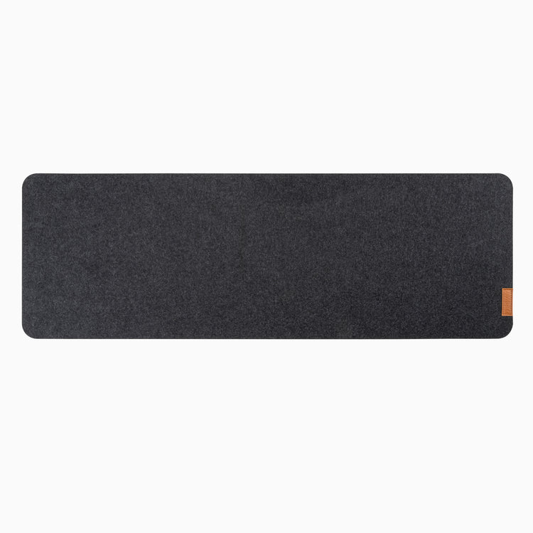 Large size dark gray Desky cork felt desk pad 