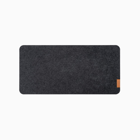 Desky Cork/Felt Desk Pad in dark gray medium size