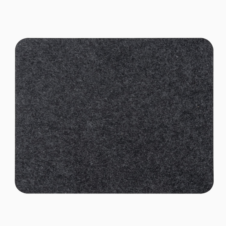 Small size dark gray Desky cork felt desk pad 