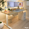 Desky Dual Hardwood Sit Stand Desk image 13