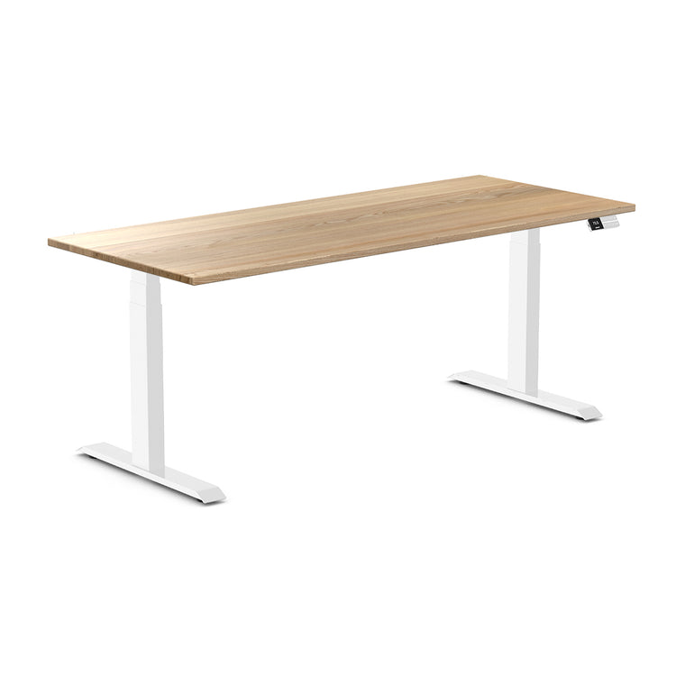 Desky Dual Hardwood Sit Stand Desk