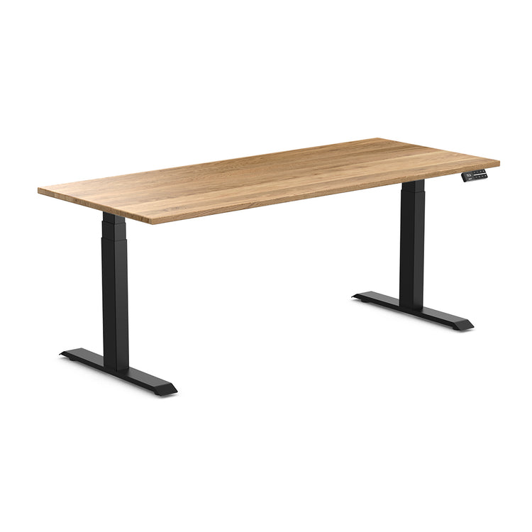 Desky Dual Hardwood Sit Stand Desk White Oak-Desky®