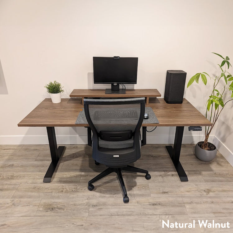 Desky Dual Laminate Sit Stand Desk