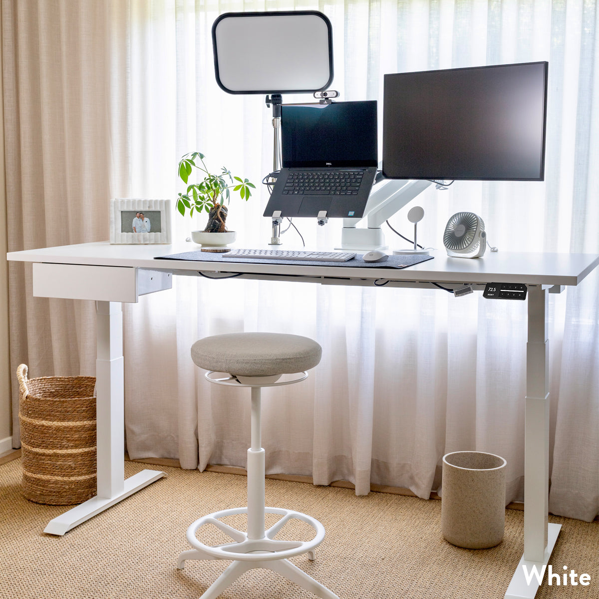 Desky Dual Laminate Sit Stand Desk - Desky
