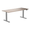 Desky Dual Laminate Sit Stand Desk Natural Walnut-Desky®