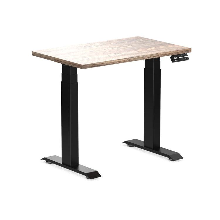 dual mini melamine height adjustable desk