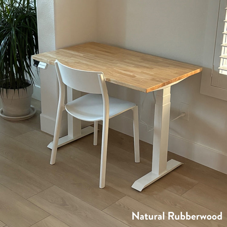 Desky Dual Mini Rubberwood Sit Stand Desk