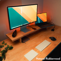 Desky Zero Rubberwood Office Desk