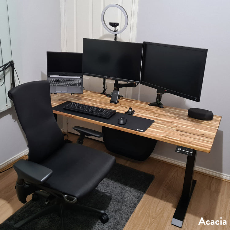 Desky Dual Softwood Sit Stand Desk