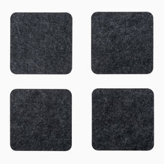 Desky felt cork coaster in dark gray 