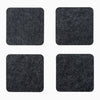 Desky felt cork coaster in dark gray 