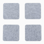 Desky felt cork coaster in light gray 