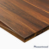 Desky Hardwood Pheasantwood corner desk finish 