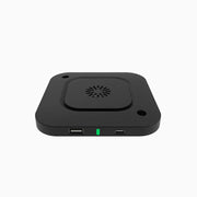 Desky hidden under desk wireless charger in black