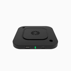 Desky hidden under desk wireless charger in black