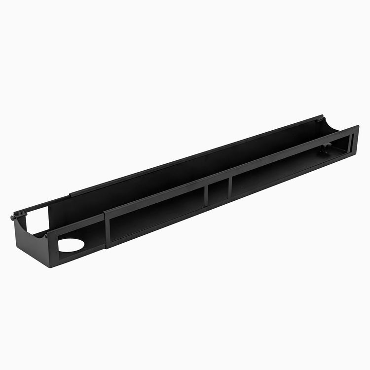 Desky Integrated cable channel in black