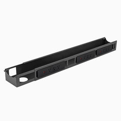 Space Grey Desky Integrated cable channel 9 power