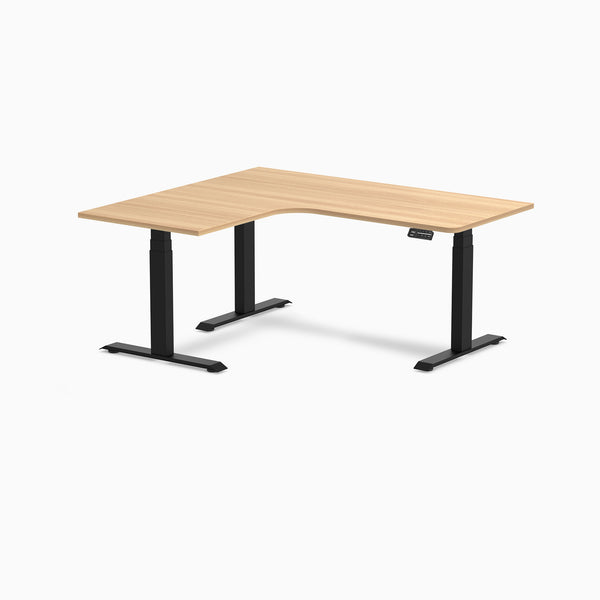 Desky L-Shape Curved Laminate Sit Stand Desk detail view 110
