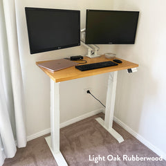 Desky Dual Mini Rubberwood Sit Stand Desk-Desky®