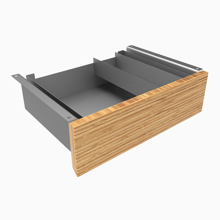 Minimal drawer space grey variant bamboo