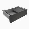 Minimal drawer space grey variant dark bamboo