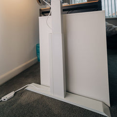 White magnetic cable management solution