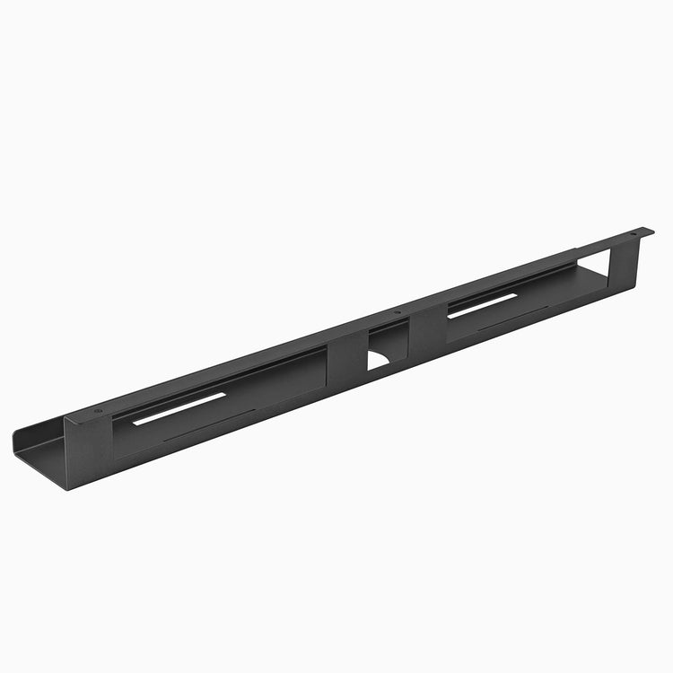 Desky mini cable and power tray in space grey no power