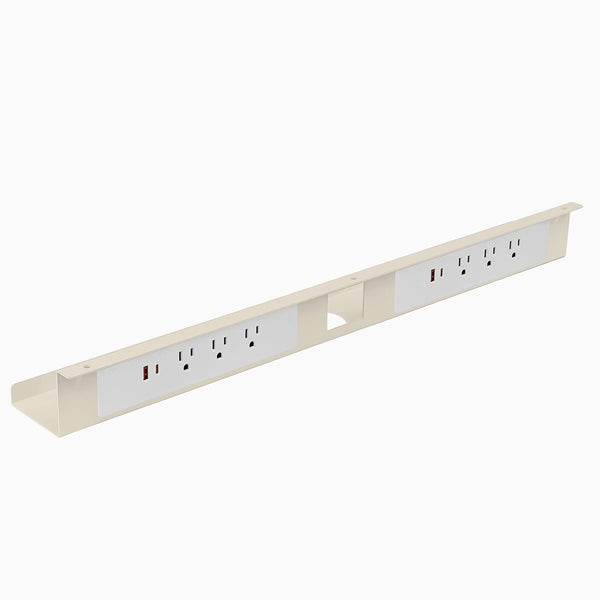 Desky Mini Cable & Power Tray in Wheat