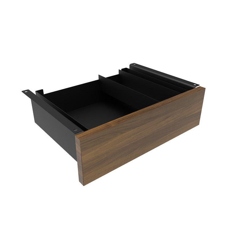 Desky Minimal Under Desk Drawer-Black-Prime Oak - Desky Canada