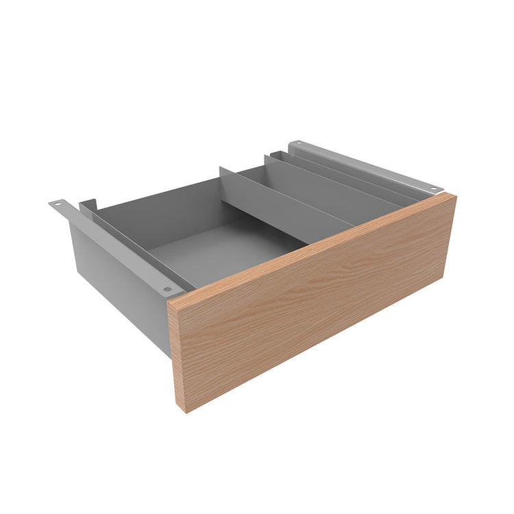 Desky Minimal Under Desk Drawer-Grey-Select Beech - Desky Canada