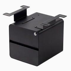 Black minimal under desk cabinet