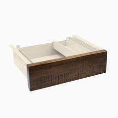 Desky Minimal Under Desk Drawer, American Rustic Pine Softwood desktop, Wheat frame