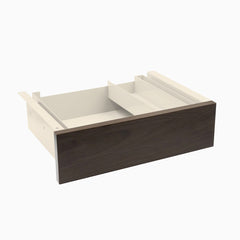 Desky Minimal Under Desk Drawer, Burnished Wood Laminate desktop, Wheat frame