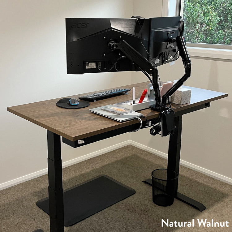 Desky Dual Laminate Sit Stand Desk