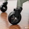 Desky office chair caster wheels in black color