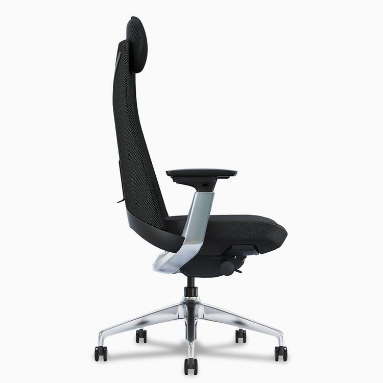 Pinnacle executive office chair black polished variant - Desky