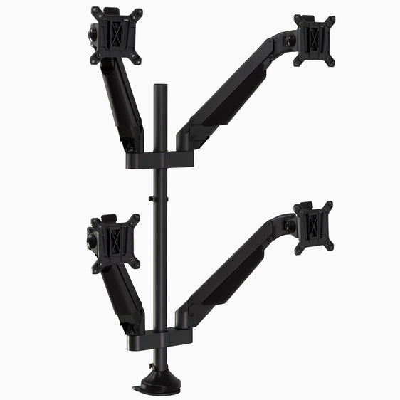 Quad monitor arm in black - Desky