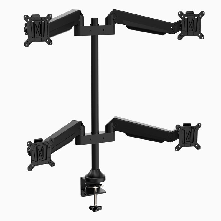 Desky Quad monitor arm in black