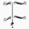 Desky Quad monitor arm in silver