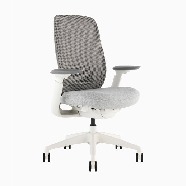 Desky Sereno Ergonomic Office Task Chair in White