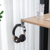 Silver foldable headphone hanger 