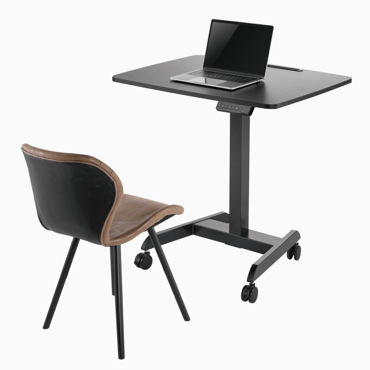 Desky Single Sit Stand Pedestal Desk - Desky