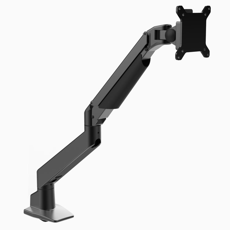 Desky black single monitor arm