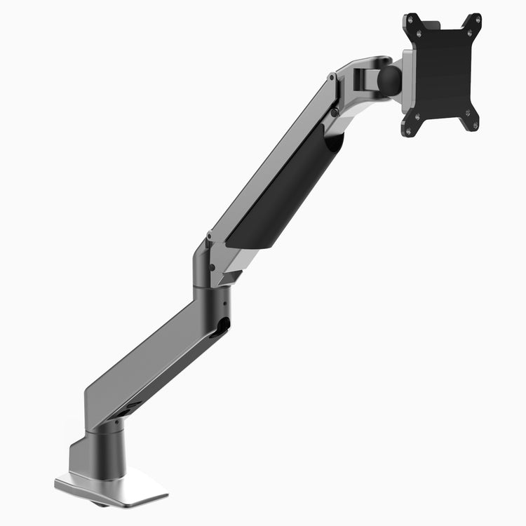 Heavy duty single monitor arm in space gray