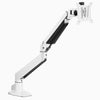 White heavy duty single monitor arm - Desky