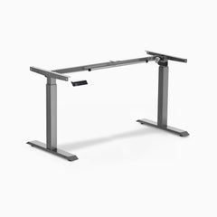 Desky Eco Single Sit Stand Desk Frame, Space Gray frame